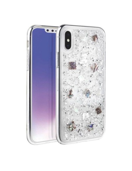 UNIQ Lumence Clear dėklas, skirtas iPhone Xs Max - sidabrinis UNIQ Lumence Clear dėklas, skirtas iPhone Xs Max - sidabrinis