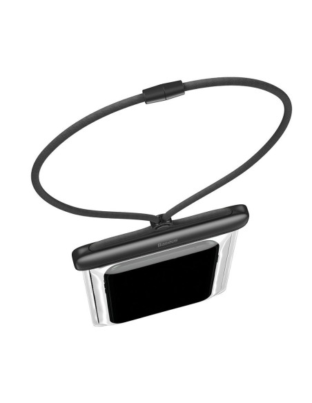 Baseus universalus vandeniui atsparus telefono dėklas (maks. 7,2 colio) skirtas baseinui virš vandens IPX8 juodas (ACFSD...