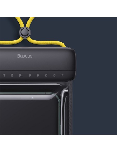 Baseus universalus vandeniui atsparus telefono dėklas (maks. 7,2 colio) skirtas baseinui virš vandens IPX8 juodas (ACFSD...
