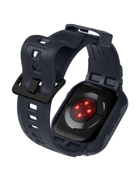 „Spigen Rugged Armor Pro“ dėklas, skirtas Apple Watch 4/ 5/ 6/ 7/ 8/ 9/ SE (44/ 45 mm) – pilkas „Spigen Rugged Armor Pro“ dėklas, skirtas Apple Watch 4/ 5/ 6/ 7/ 8/ 9/ SE (44/ 45 mm) – pilkas