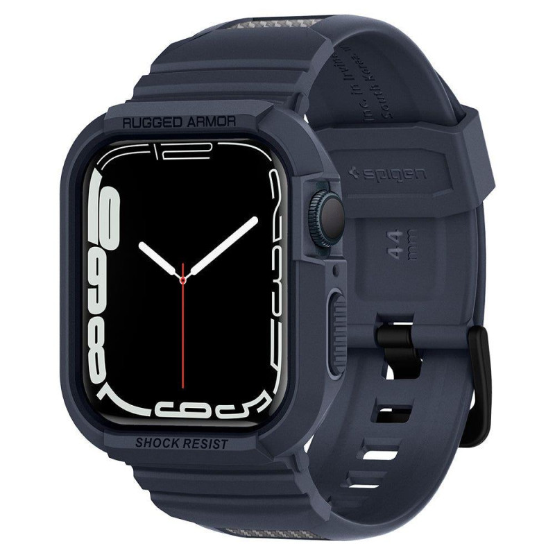 „Spigen Rugged Armor Pro“ dėklas, skirtas Apple Watch 4/ 5/ 6/ 7/ 8/ 9/ SE (44/ 45 mm) – pilkas