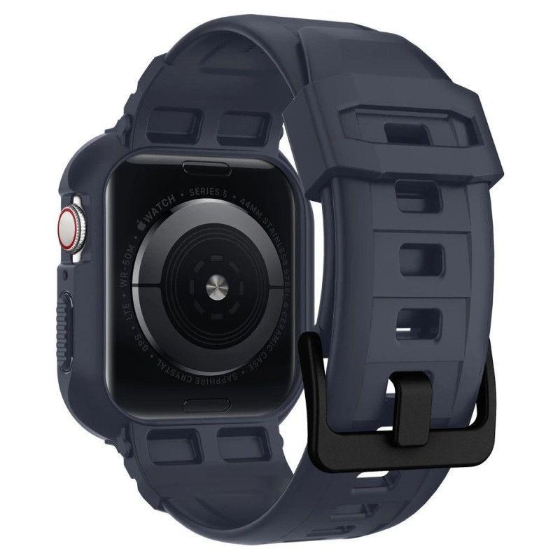 „Spigen Rugged Armor Pro“ dėklas, skirtas Apple Watch 4/ 5/ 6/ 7/ 8/ 9/ SE (44/ 45 mm) – pilkas