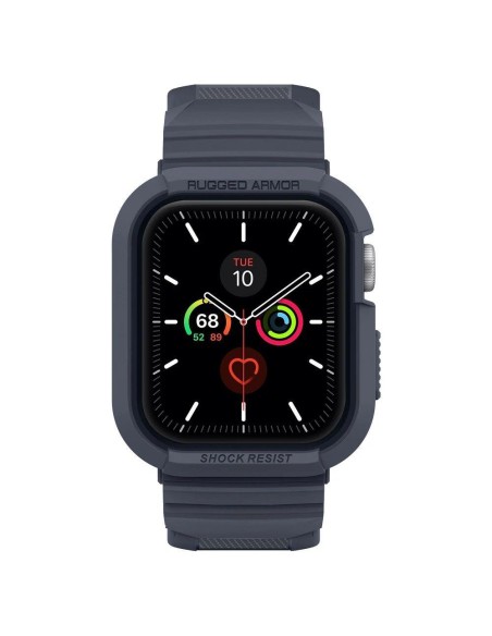 „Spigen Rugged Armor Pro“ dėklas, skirtas Apple Watch 4/ 5/ 6/ 7/ 8/ 9/ SE (44/ 45 mm) – pilkas „Spigen Rugged Armor Pro“ dėklas, skirtas Apple Watch 4/ 5/ 6/ 7/ 8/ 9/ SE (44/ 45 mm) – pilkas