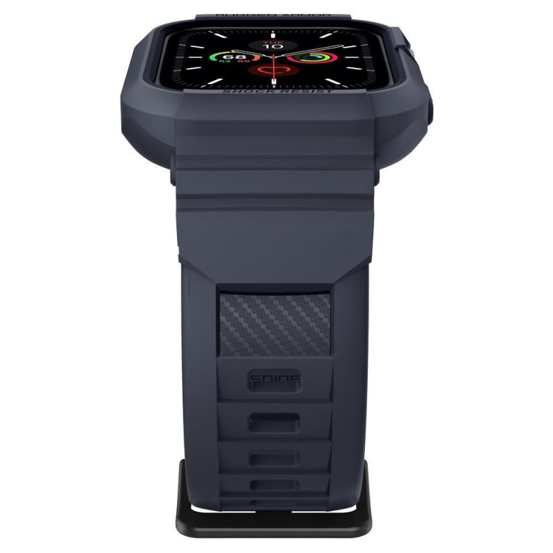„Spigen Rugged Armor Pro“ dėklas, skirtas Apple Watch 4/ 5/ 6/ 7/ 8/ 9/ SE (44/ 45 mm) – pilkas