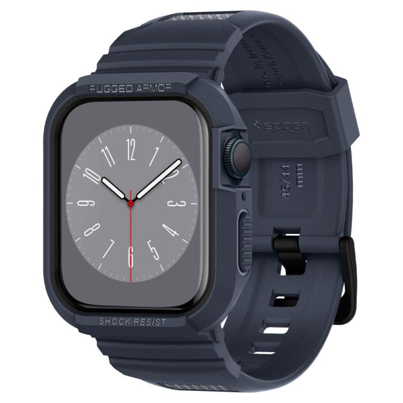 „Spigen Rugged Armor Pro“ dėklas, skirtas Apple Watch 4/ 5/ 6/ 7/ 8/ 9/ SE (44/ 45 mm) – pilkas