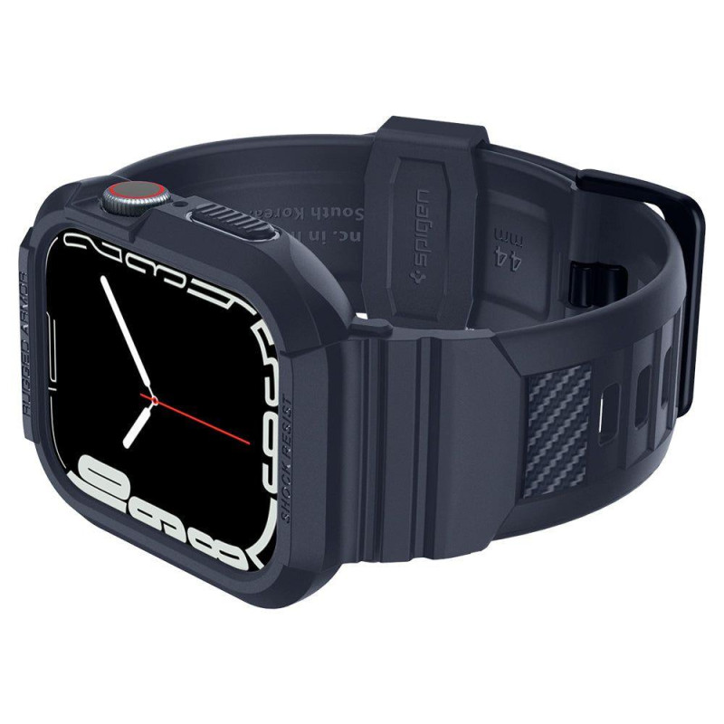 „Spigen Rugged Armor Pro“ dėklas, skirtas Apple Watch 4/ 5/ 6/ 7/ 8/ 9/ SE (44/ 45 mm) – pilkas