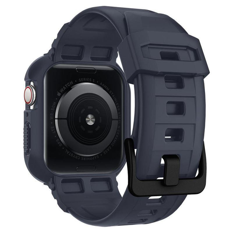 „Spigen Rugged Armor Pro“ dėklas, skirtas Apple Watch 4/ 5/ 6/ 7/ 8/ 9/ SE (44/ 45 mm) – pilkas