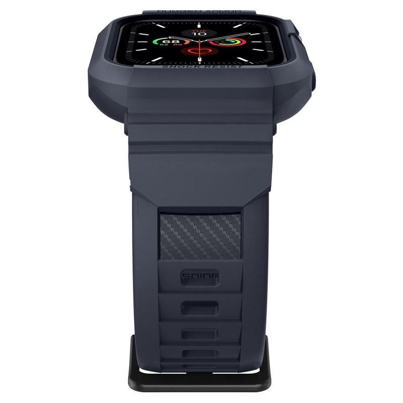 „Spigen Rugged Armor Pro“ dėklas, skirtas Apple Watch 4/ 5/ 6/ 7/ 8/ 9/ SE (44/ 45 mm) – pilkas