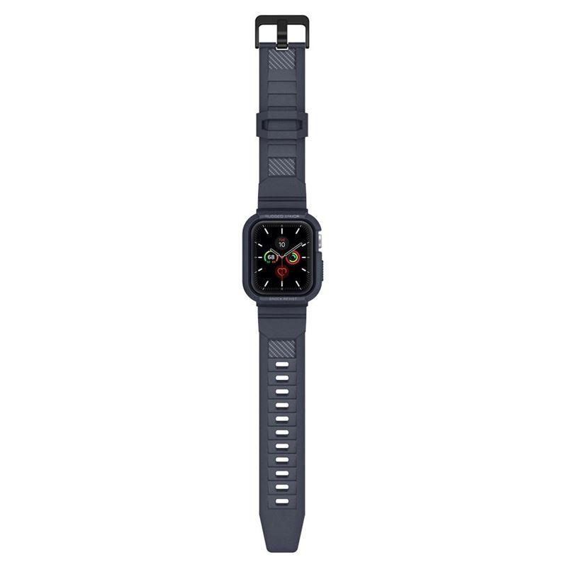 „Spigen Rugged Armor Pro“ dėklas, skirtas Apple Watch 4/ 5/ 6/ 7/ 8/ 9/ SE (44/ 45 mm) – pilkas