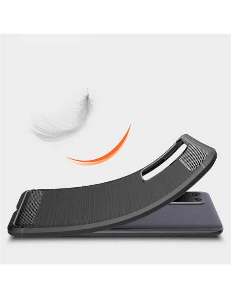 Carbon Case lankstus Huawei P40 mėlynas dangtelis