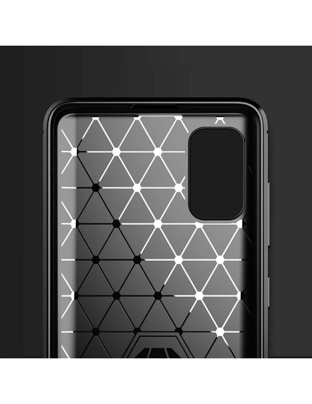 Carbon Case lankstus Huawei P40 mėlynas dangtelis