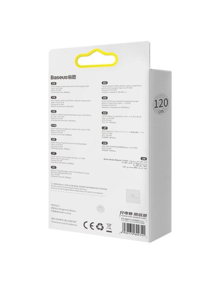 Kabelio laidas greitam įkrovimui ir duomenų perdavimui USB-C iPhone Lightning 20W 1,2m violetinė