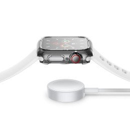 Spigen Ultra Hybrid dėklas Apple Watch 4/ 5/ 6/ SE (44mm) - skaidrus