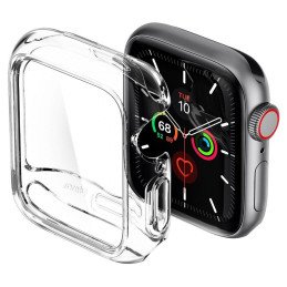 Spigen Ultra Hybrid dėklas Apple Watch 4/ 5/ 6/ SE (44mm) - skaidrus