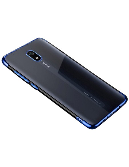 Clear Color gelinis dėklas su metaliniu rėmeliu, skirtas Xiaomi Redmi 8A mėlynai Clear Color gelinis dėklas su metaliniu rėmeliu, skirtas Xiaomi Redmi 8A mėlynai