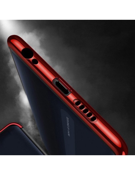 Clear Color dėklas, gelinis dangtelis, dėklas su metaliniu rėmeliu, skirtas Xiaomi Redmi 8A, juodas