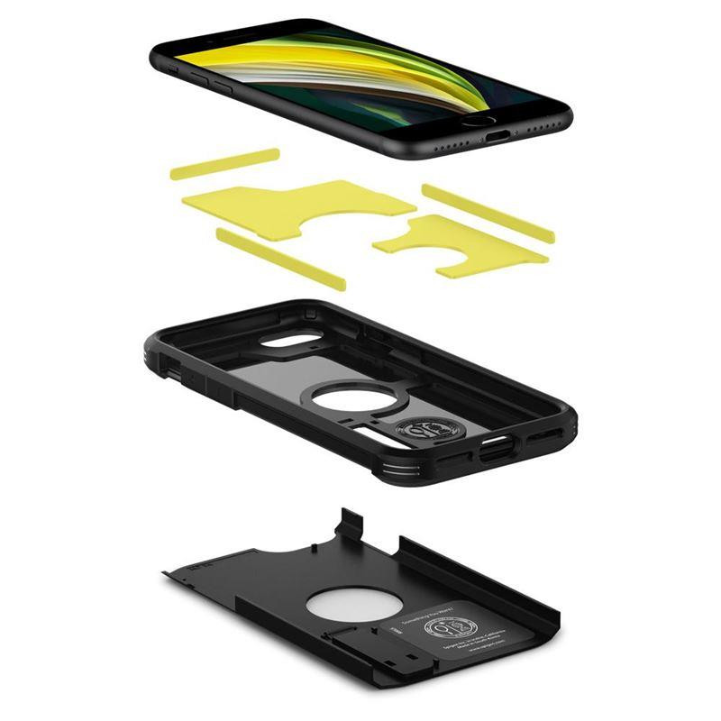 Spigen Tough Armor dėklas iPhone SE 2020 / 2022 - juodas