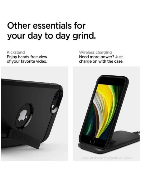 Spigen Tough Armor dėklas iPhone SE 2020 / 2022 - juodas Spigen Tough Armor dėklas iPhone SE 2020 / 2022 - juodas