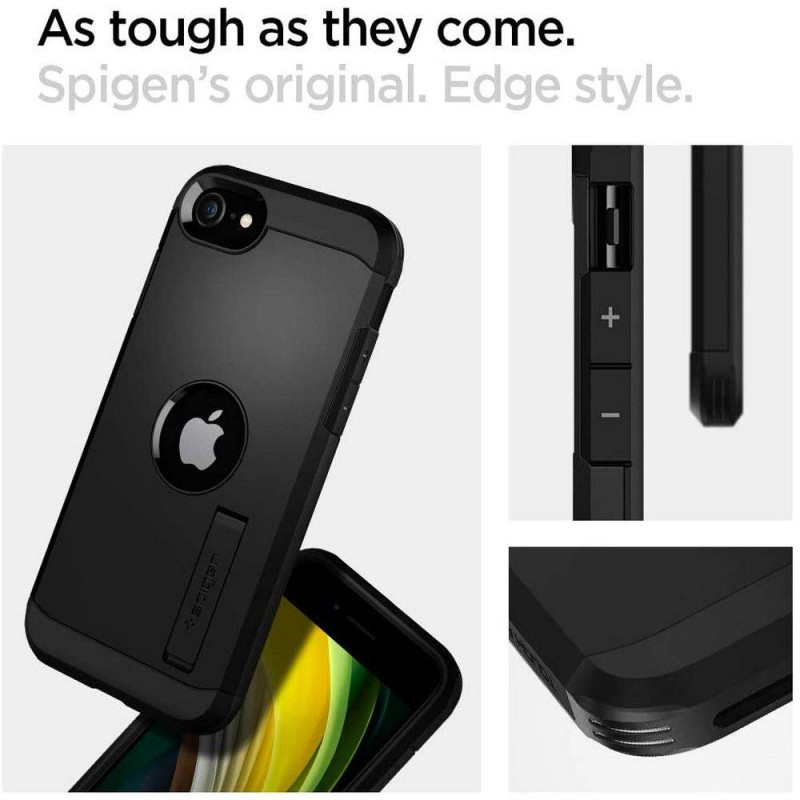 Spigen Tough Armor dėklas iPhone SE 2020 / 2022 - juodas