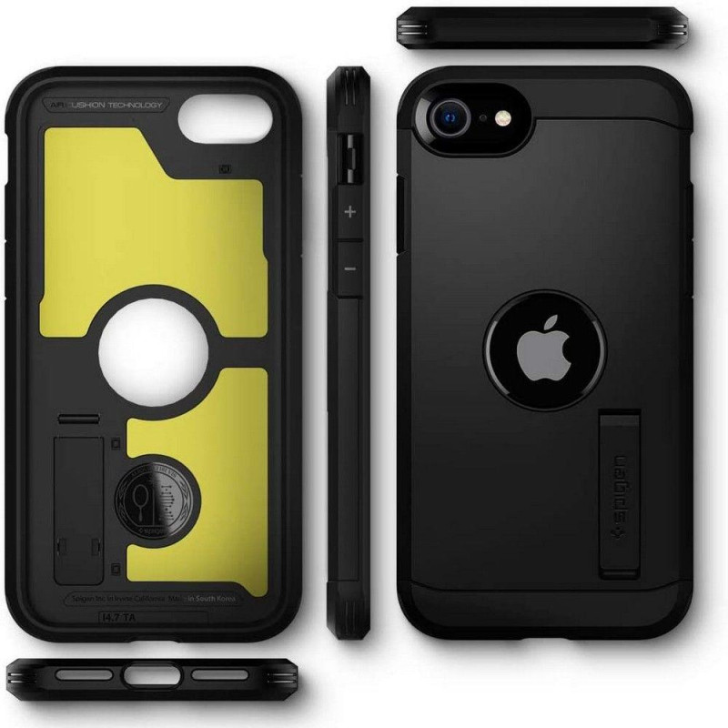 Spigen Tough Armor dėklas iPhone SE 2020 / 2022 - juodas