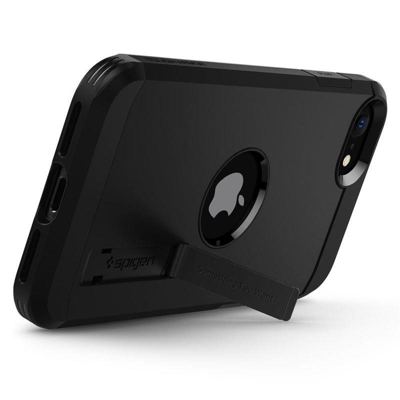 Spigen Tough Armor dėklas iPhone SE 2020 / 2022 - juodas