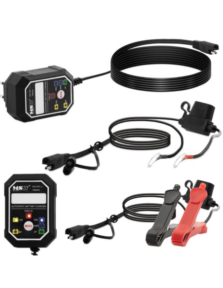 Automatinis lygintuvo įkroviklis AGM ir LiFePO4 akumuliatoriams 6V 12V 0,75 A Automatinis lygintuvo įkroviklis AGM ir LiFePO4 akumuliatoriams 6V 12V 0,75 A