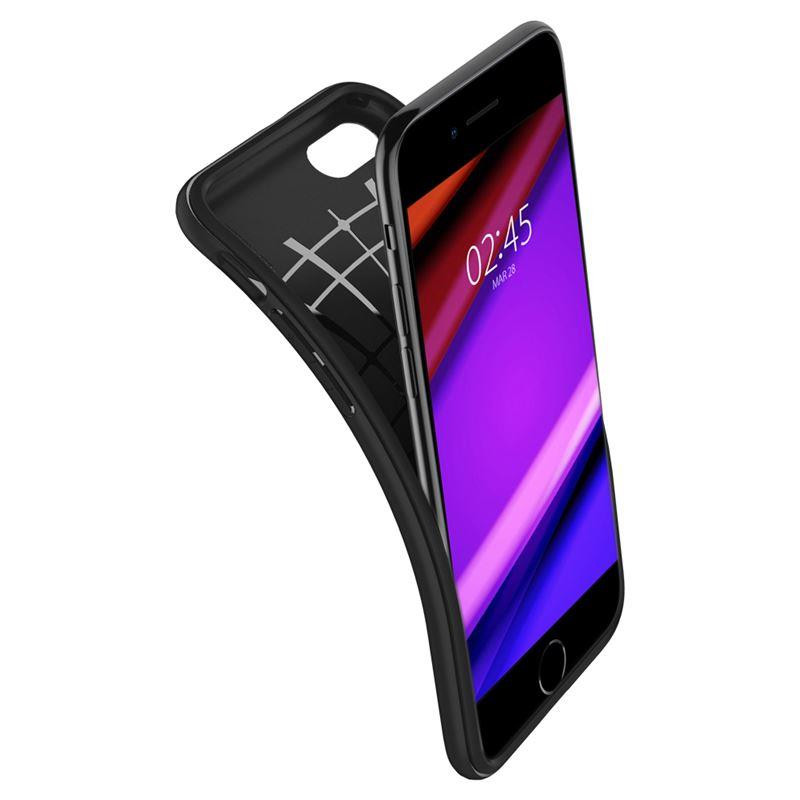 Spigen Rugged Armor dėklas iPhone SE 2020 / 2022 - juodas