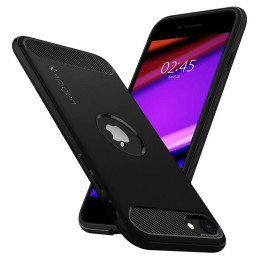 Spigen Rugged Armor dėklas iPhone SE 2020 / 2022 - juodas
