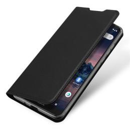 DUX DUCIS Skin Pro dėklo dėklo dėklas su atvartu, skirtas Nokia 1.3 juodas