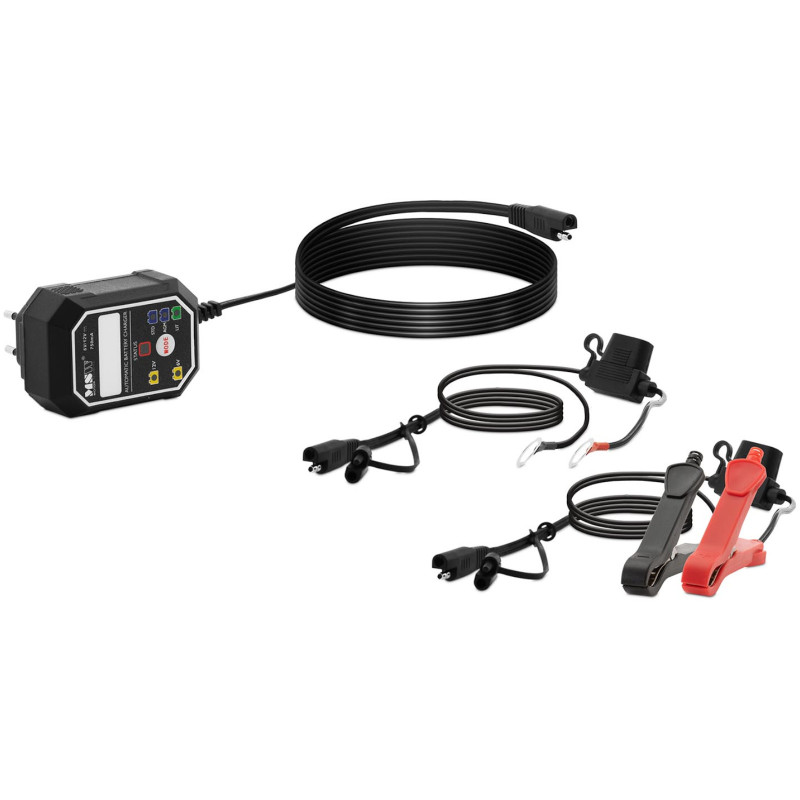 Automatinis lygintuvo įkroviklis AGM ir LiFePO4 akumuliatoriams 6V 12V 0,75 A