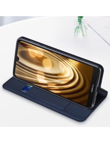 DUX DUCIS Skin Pro dėklo dėklo dėklas su atvartu, skirtas Nokia 1.3 juodas