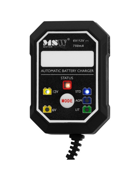 Automatinis lygintuvo įkroviklis AGM ir LiFePO4 akumuliatoriams 6V 12V 0,75 A Automatinis lygintuvo įkroviklis AGM ir LiFePO4 akumuliatoriams 6V 12V 0,75 A