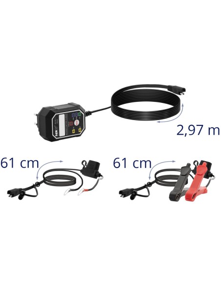 Automatinis lygintuvo įkroviklis AGM ir LiFePO4 akumuliatoriams 6V 12V 0,75 A Automatinis lygintuvo įkroviklis AGM ir LiFePO4 akumuliatoriams 6V 12V 0,75 A