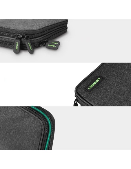 Ugreen dėklo dėžutė kietajam diskui HDD SSD telefono kabelių priedai 24,5 x 17,5 x 5 cm pilka (50147 LP149) Ugreen dėklo dėžutė kietajam diskui HDD SSD telefono kabelių priedai 24,5 x 17,5 x 5 cm pilka (50147 LP149)