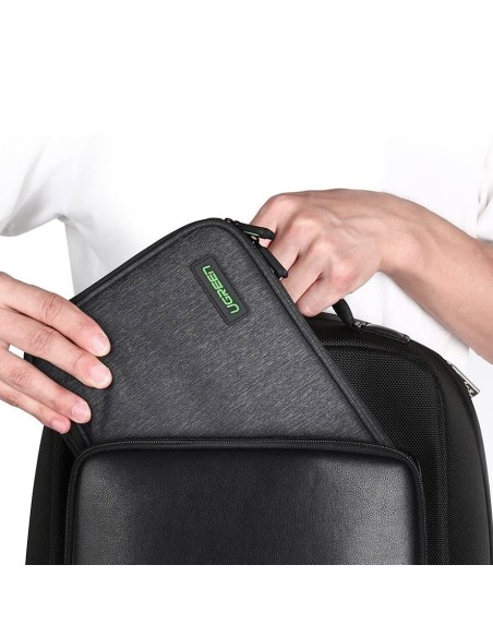 Ugreen dėklo dėžutė kietajam diskui HDD SSD telefono kabelių priedai 24,5 x 17,5 x 5 cm pilka (50147 LP149) Ugreen dėklo dėžutė kietajam diskui HDD SSD telefono kabelių priedai 24,5 x 17,5 x 5 cm pilka (50147 LP149)