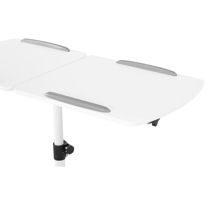 Nešiojamojo kompiuterio stovo stalas pakreipiamas reguliuojamas 2 stalviršiai 43 x 91 cm 700 - 1100 mm