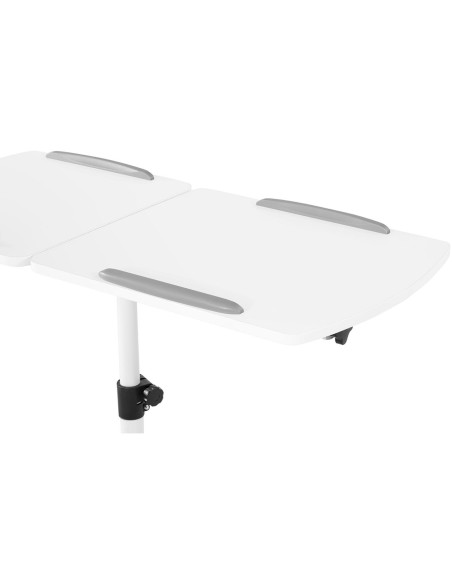Nešiojamojo kompiuterio stovo stalas pakreipiamas reguliuojamas 2 stalviršiai 43 x 91 cm 700 - 1100 mm