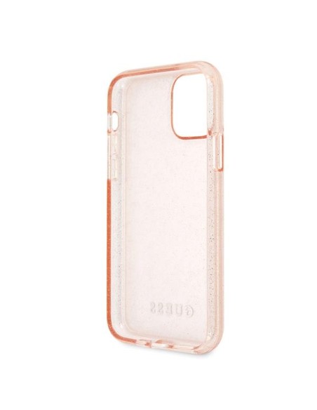 Guess Glitter dėklas iPhone 11 Pro - rožinis Guess Glitter dėklas iPhone 11 Pro - rožinis