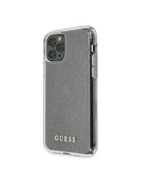 Guess Glitter dėklas iPhone 11 Pro - sidabrinis Guess Glitter dėklas iPhone 11 Pro - sidabrinis