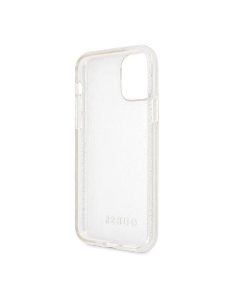 Guess Glitter dėklas iPhone 11 Pro - sidabrinis Guess Glitter dėklas iPhone 11 Pro - sidabrinis