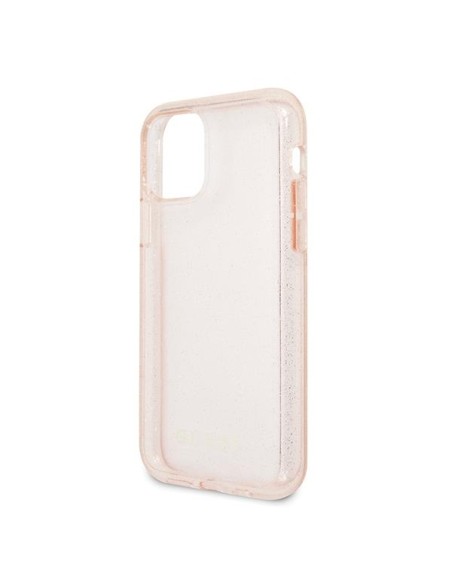 Guess Glitter dėklas iPhone 11 Pro Max - rožinis Guess Glitter dėklas iPhone 11 Pro Max - rožinis