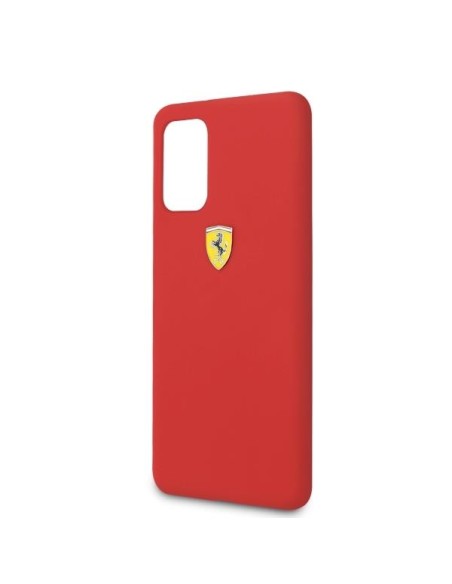 Ferrari silikoninis dėklas Samsung Galaxy S20+ - raudonas Ferrari silikoninis dėklas Samsung Galaxy S20+ - raudonas