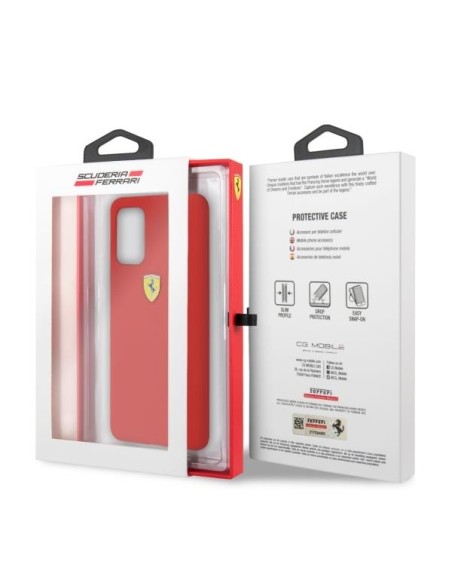 Ferrari silikoninis dėklas Samsung Galaxy S20+ - raudonas Ferrari silikoninis dėklas Samsung Galaxy S20+ - raudonas