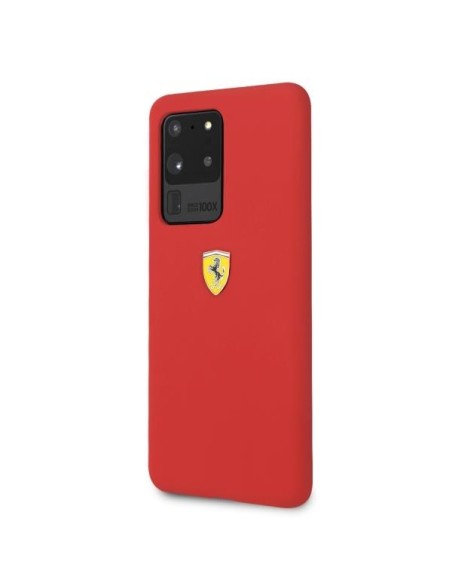 Ferrari silikoninis dėklas Samsung Galaxy S20 Ultra - raudonas Ferrari silikoninis dėklas Samsung Galaxy S20 Ultra - raudonas