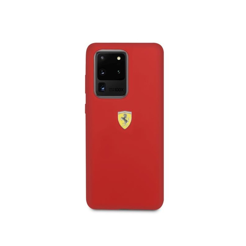 Ferrari silikoninis dėklas Samsung Galaxy S20 Ultra - raudonas