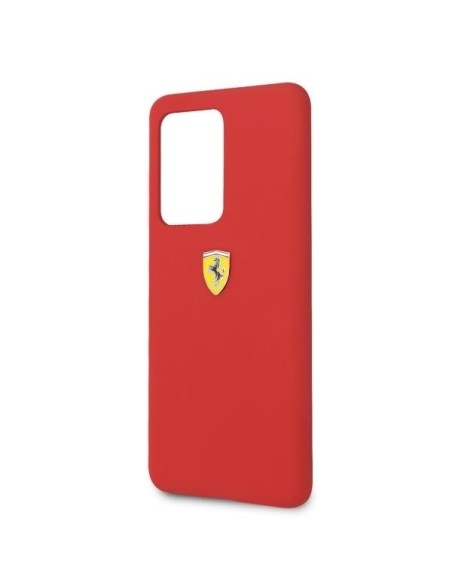 Ferrari silikoninis dėklas Samsung Galaxy S20 Ultra - raudonas Ferrari silikoninis dėklas Samsung Galaxy S20 Ultra - raudonas