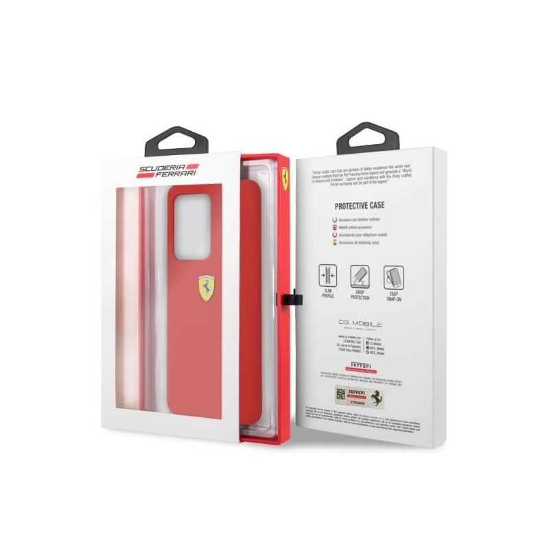 Ferrari silikoninis dėklas Samsung Galaxy S20 Ultra - raudonas