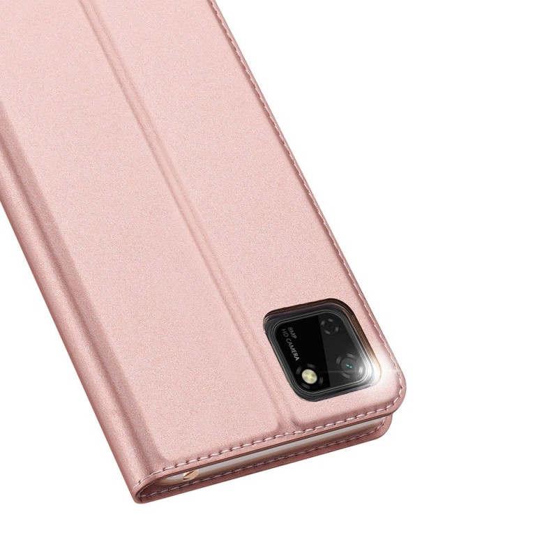 DUX DUCIS Skin Pro dėklo dėklo dangtelis su atvartu Huawei Y5p rožinės spalvos