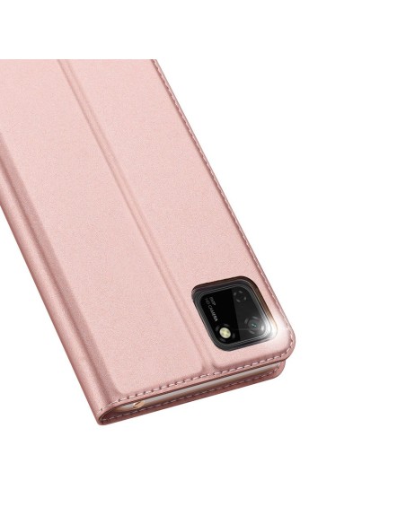 DUX DUCIS Skin Pro dėklo dėklo dangtelis su atvartu Huawei Y5p rožinės spalvos DUX DUCIS Skin Pro dėklo dėklo dangtelis su atvartu Huawei Y5p rožinės spalvos