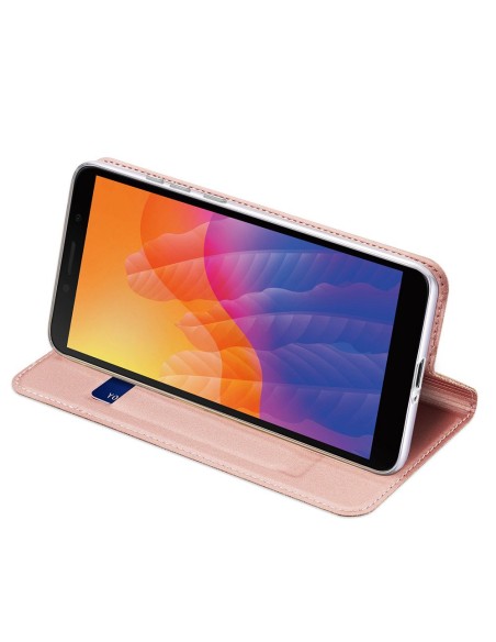 DUX DUCIS Skin Pro dėklo dėklo dangtelis su atvartu Huawei Y5p rožinės spalvos DUX DUCIS Skin Pro dėklo dėklo dangtelis su atvartu Huawei Y5p rožinės spalvos